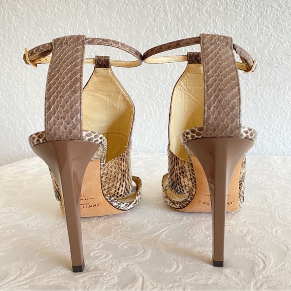 Jimmy Choo Python Sandals - Picture 8 of 9